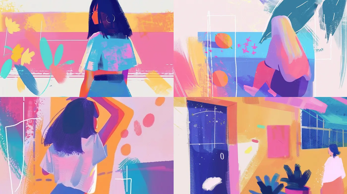 Whimsical Pastel Dreamscape: A Fusion of Soft Tones and Ethereal Shapes - Midjourney sref style