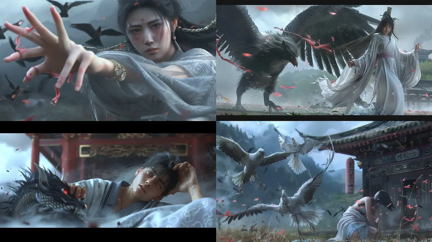 Ethereal Asian Mythos in Soft-Saturated Artistic Renderings - Midjourney sref style