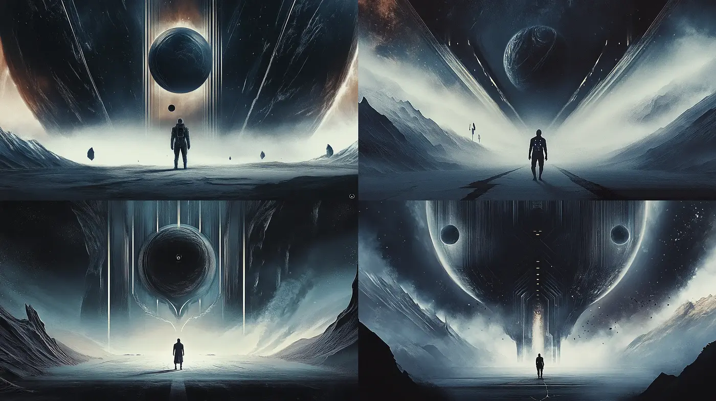 Ethereal Cosmic Vistas with Surrealistic Overtones - Midjourney sref style