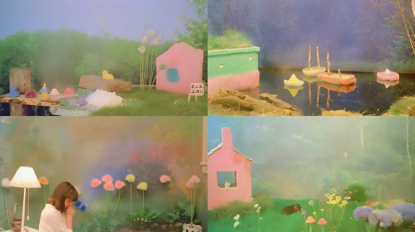 Serene and Whimsical Dreamscape with Soft Textures and Pastel Tones - Midjourney sref style