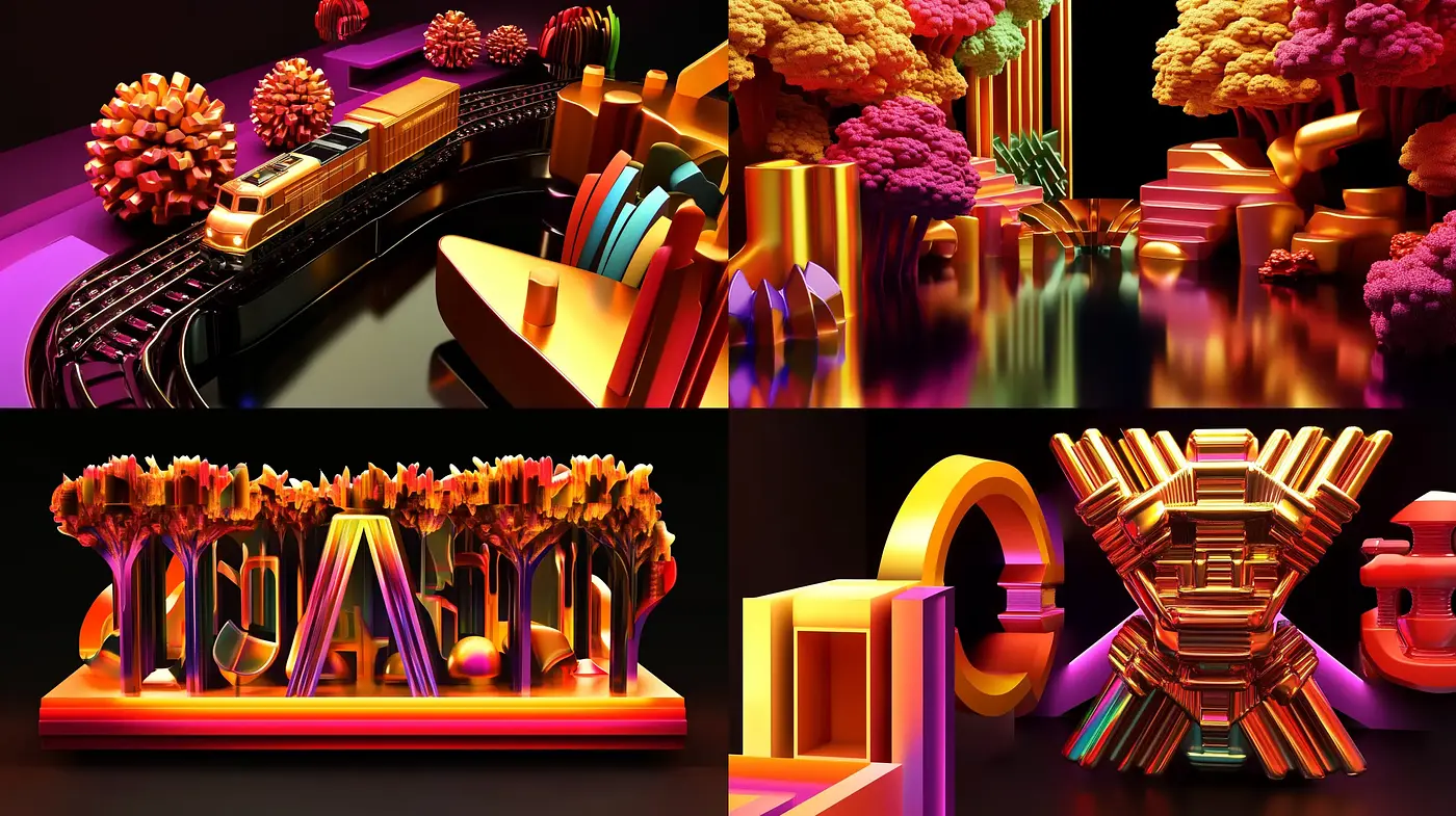 Surreal Chromatic Dreamscape: A Fusion of Vivid Hues and Hypnotic Geometries - Midjourney sref style