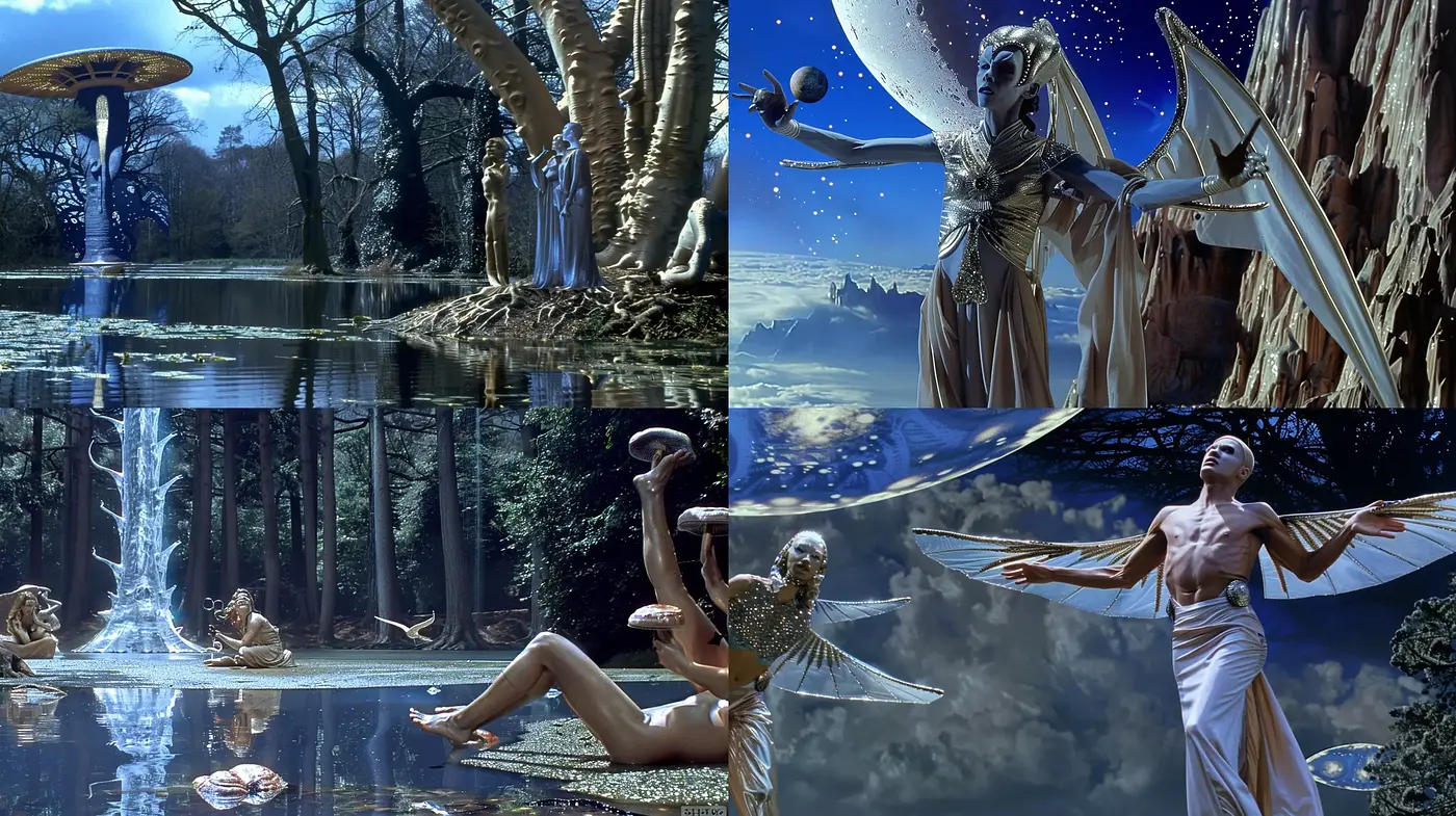 Ethereal Fantasy Art with Surreal Overtones - Midjourney sref style