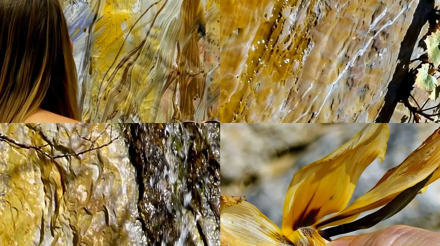 Ephemeral Glimmers: A Fusion of Abstract Impressionism and Organic Textures - Midjourney sref style