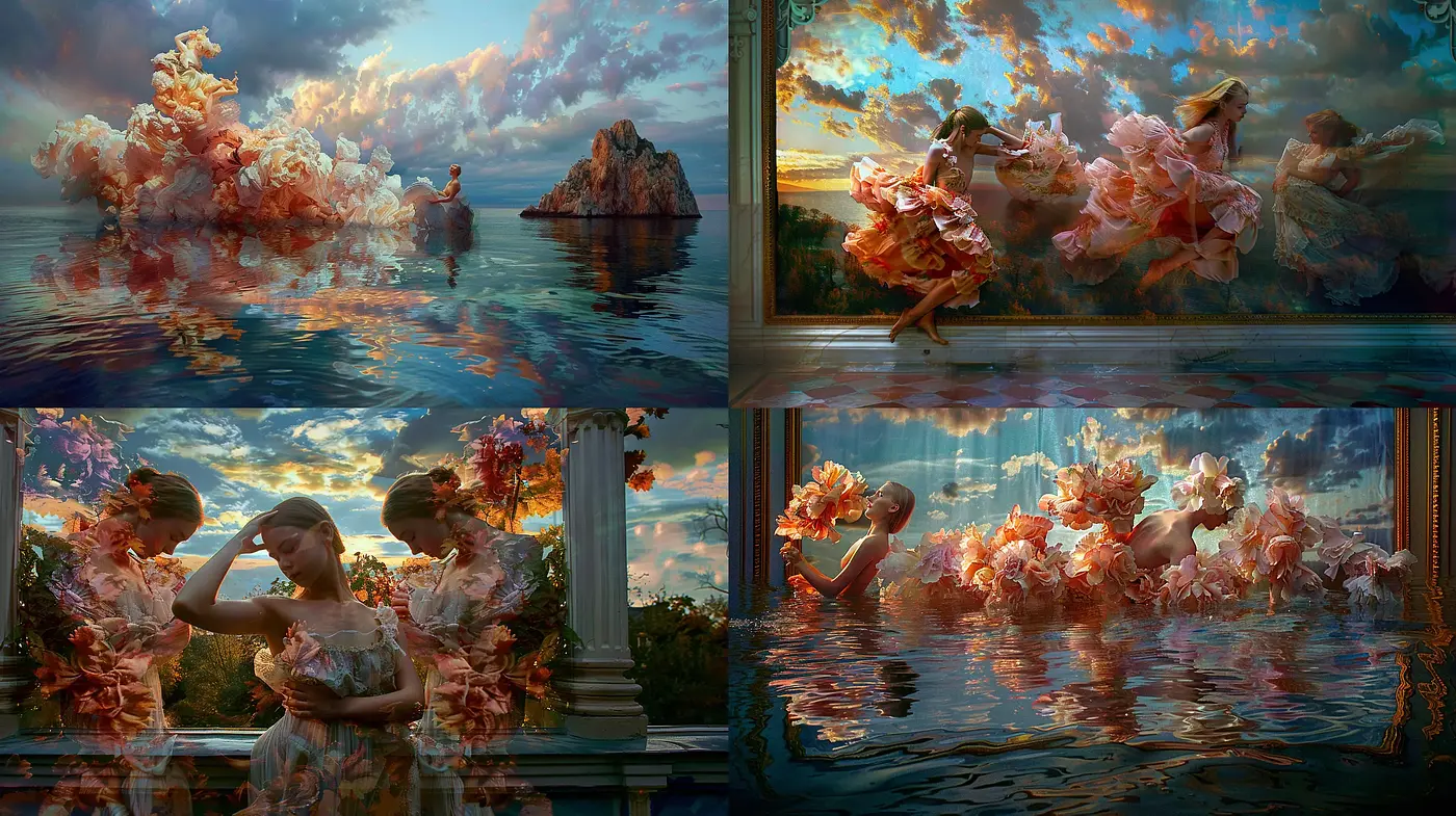 Ethereal Twilight Dance with a Painterly Touch - Midjourney sref style