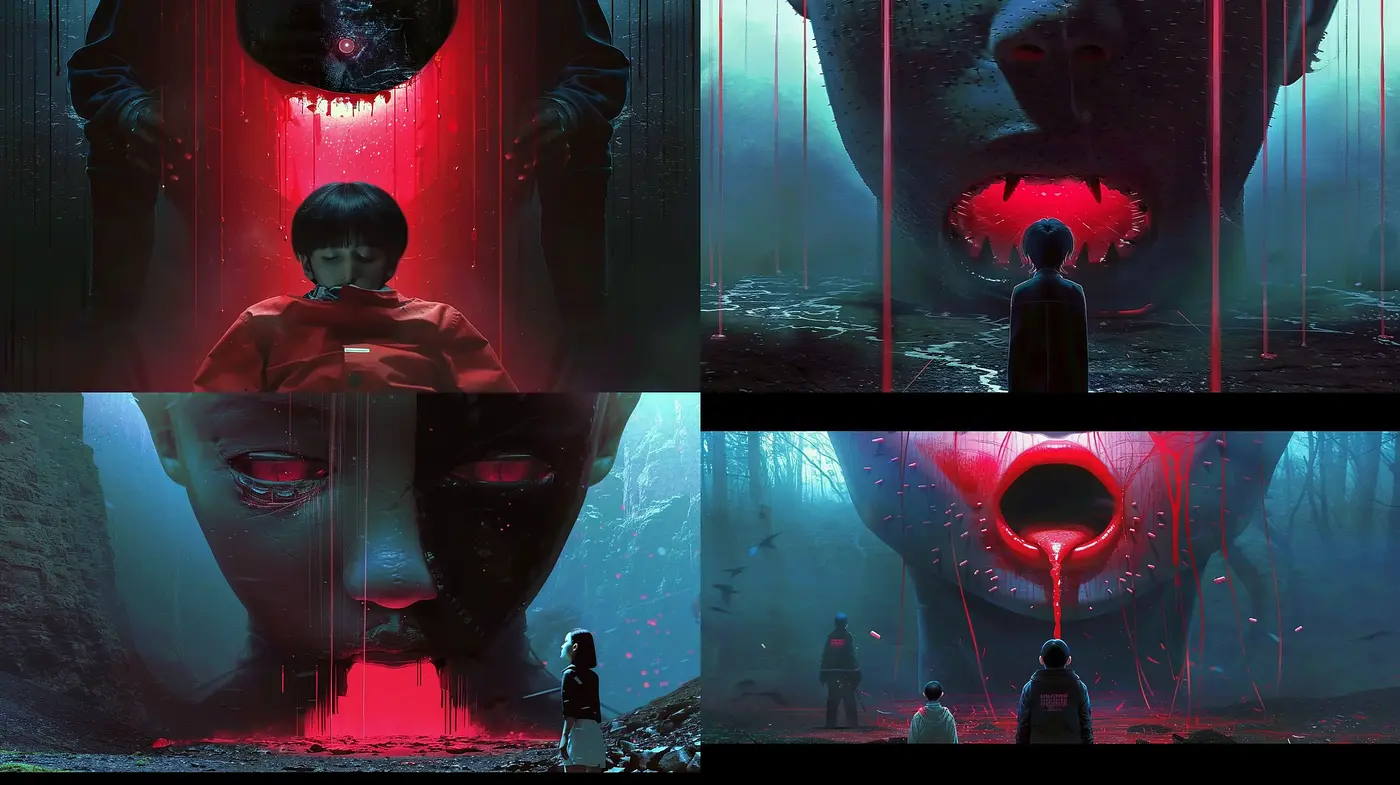 Ethereal Nocturne: A Synthesis of Mysterious Sci-Fi and Surrealism - Midjourney sref style