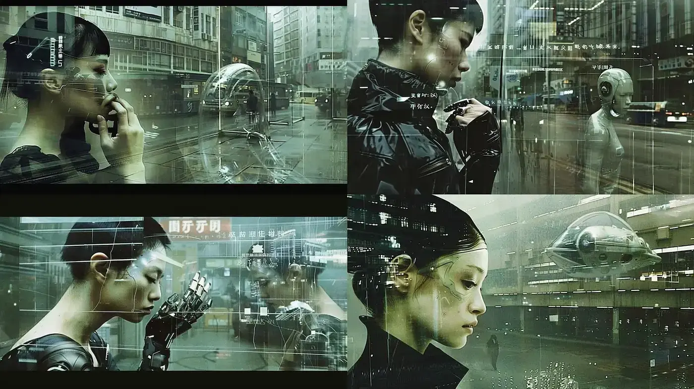 Futuristic Urban Scenes with a Sense of Isolation and Wonder - Midjourney sref style