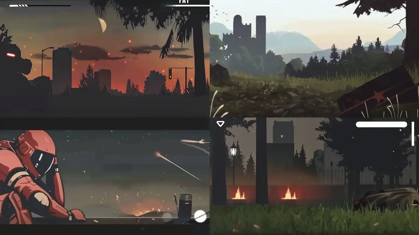Futuristic landscapes with a blend of nature and technology - Midjourney sref style