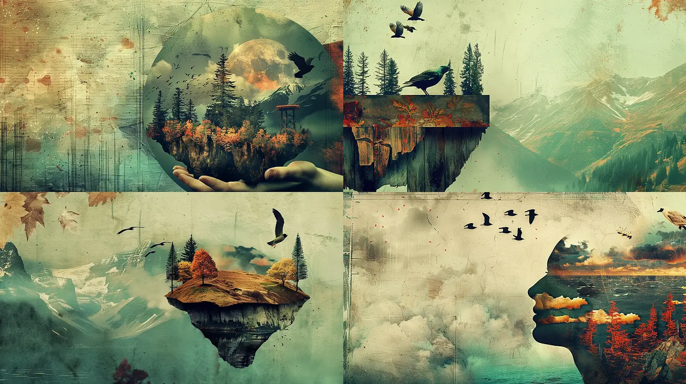 Ethereal Dreamscapes with Surrealist Touch - Midjourney sref style