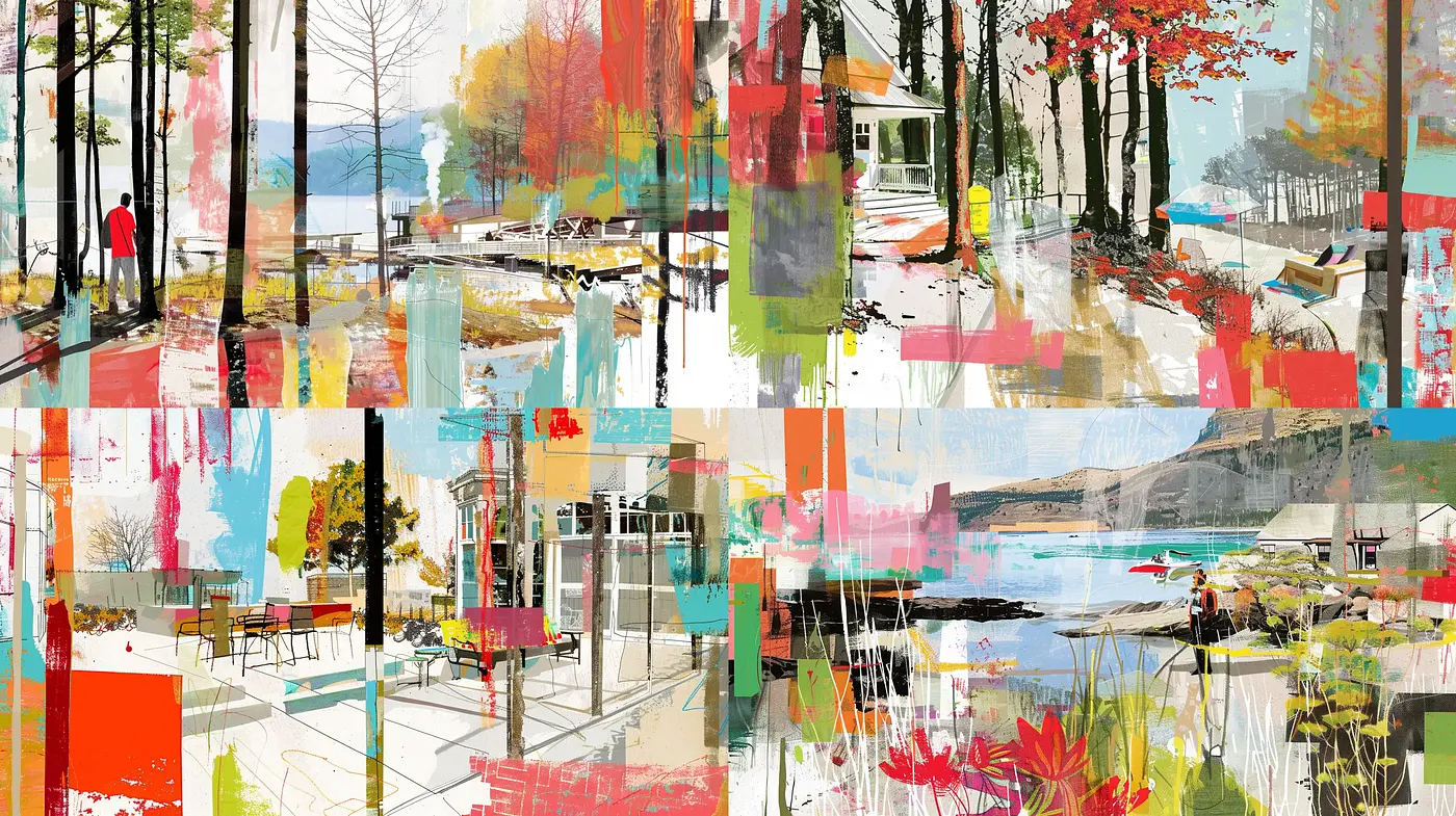Abstract Expressionism with a Contemporary Painterly Twist - Midjourney sref style