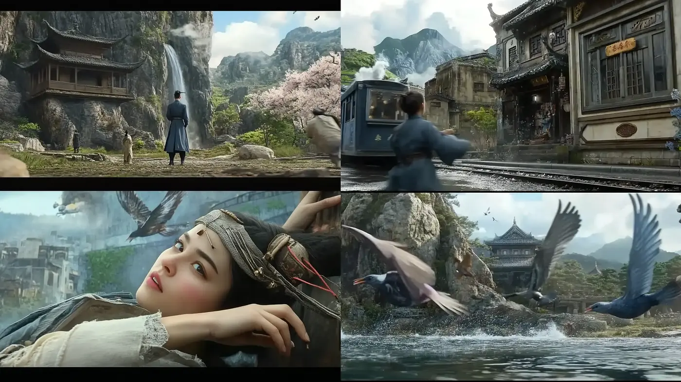 Cinematic Serenity in a Lush Far Eastern Fantasy - Midjourney sref style