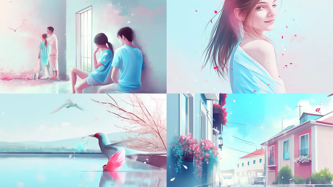 Ethereal Hues of Serenity: A Homage to Pastel Dreamscapes and Soft Textures - Midjourney sref style