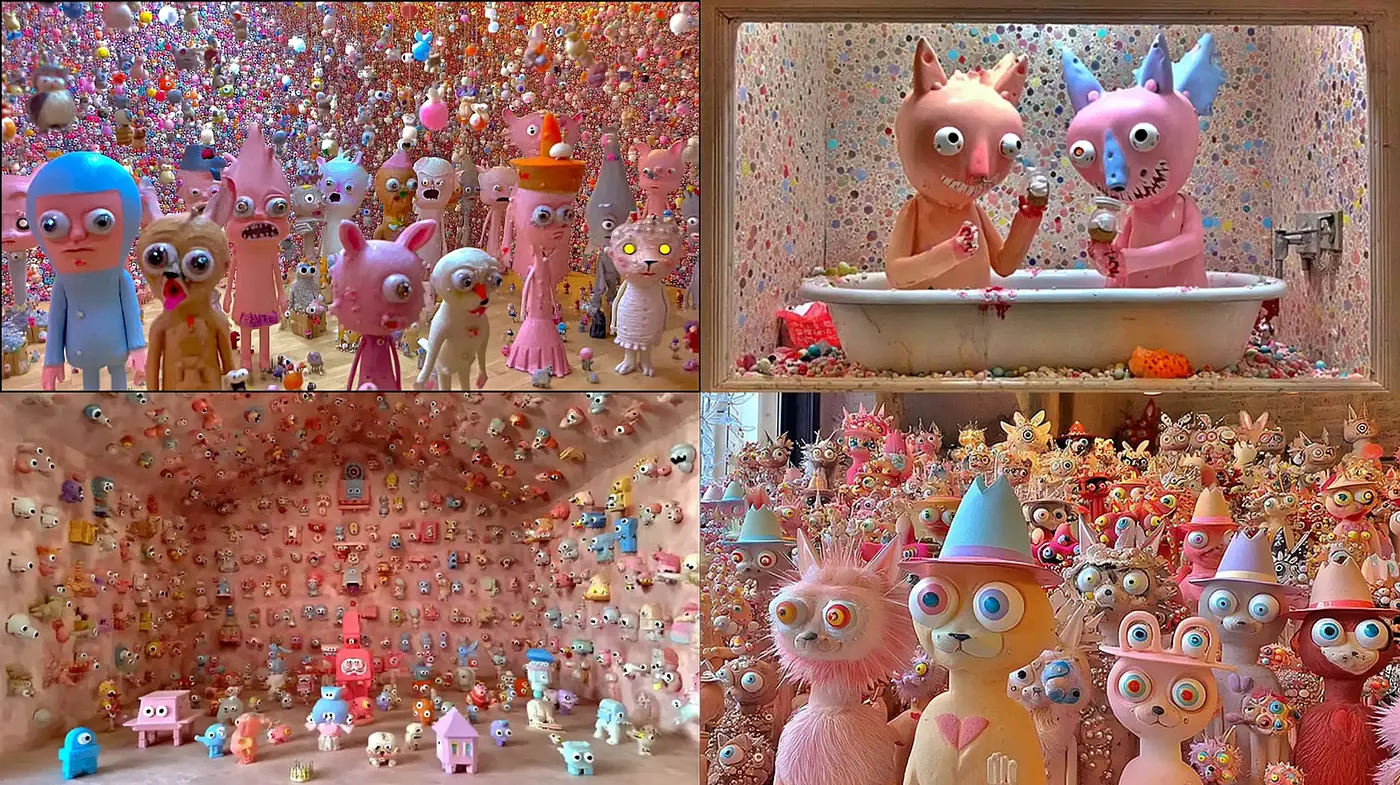 Whimsical and Playful Surrealism with a Touch of Nostalgia - Midjourney sref style
