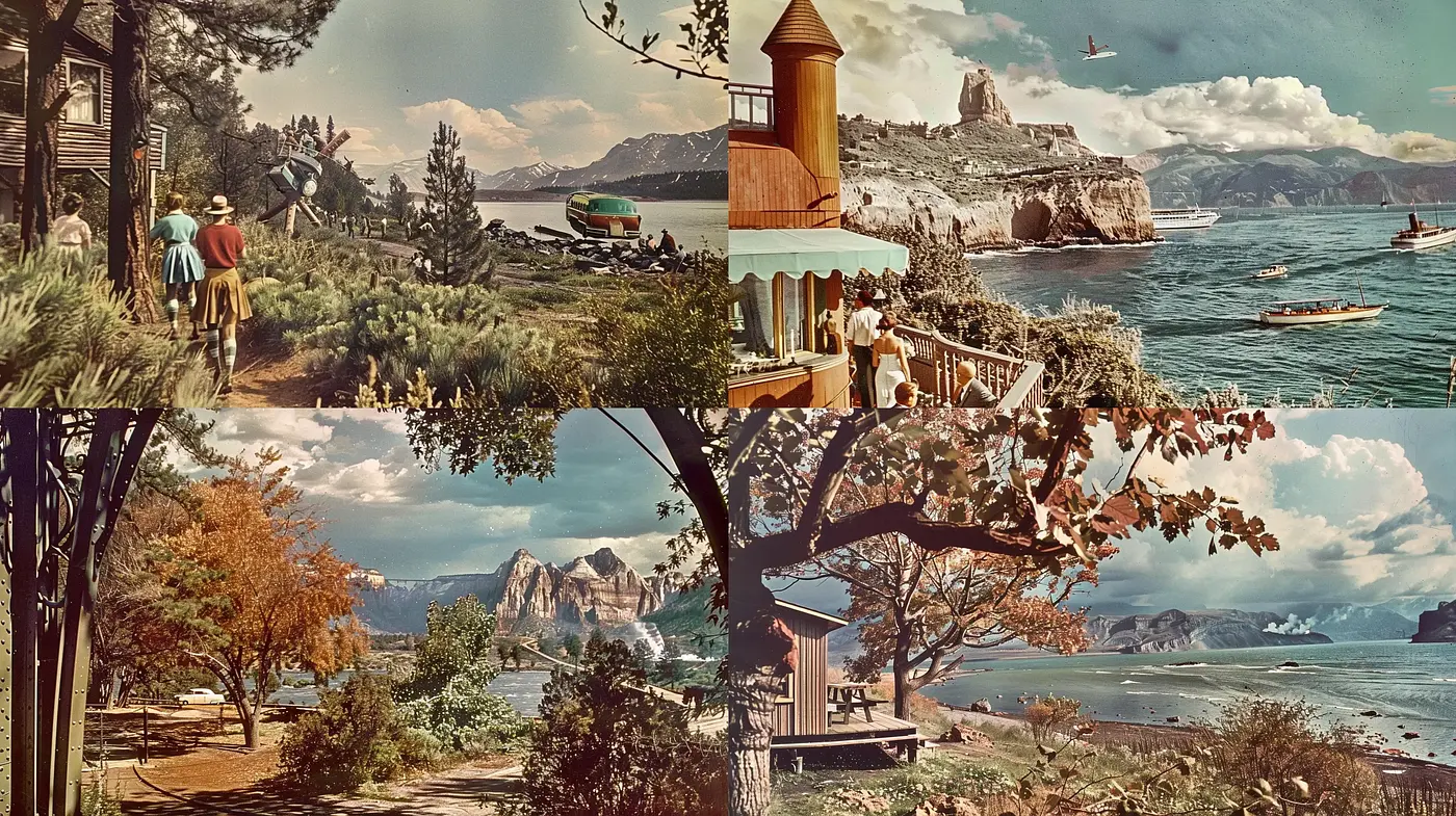Timeless Coastal Serenity in Harmonious Earth Tones - Midjourney sref style