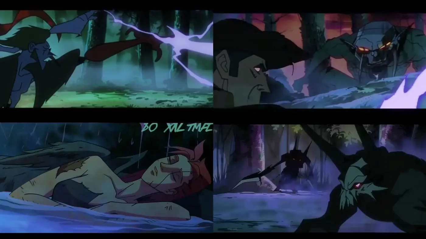 Nocturnal Ambience in Stylized Comic Book Vigor - Midjourney sref style