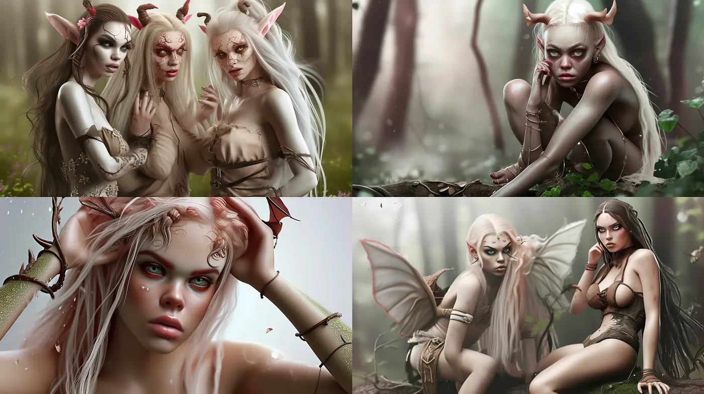 Ethereal Enchantment: A Consistent Vision of Mythical Elegance in Earthy Tones - Midjourney sref style