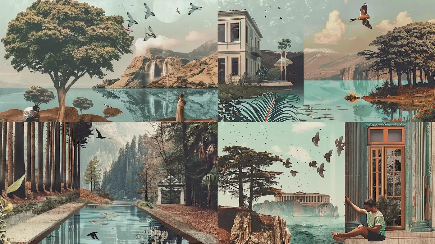 Serene Landscapes with Dreamlike Realism - Midjourney sref style