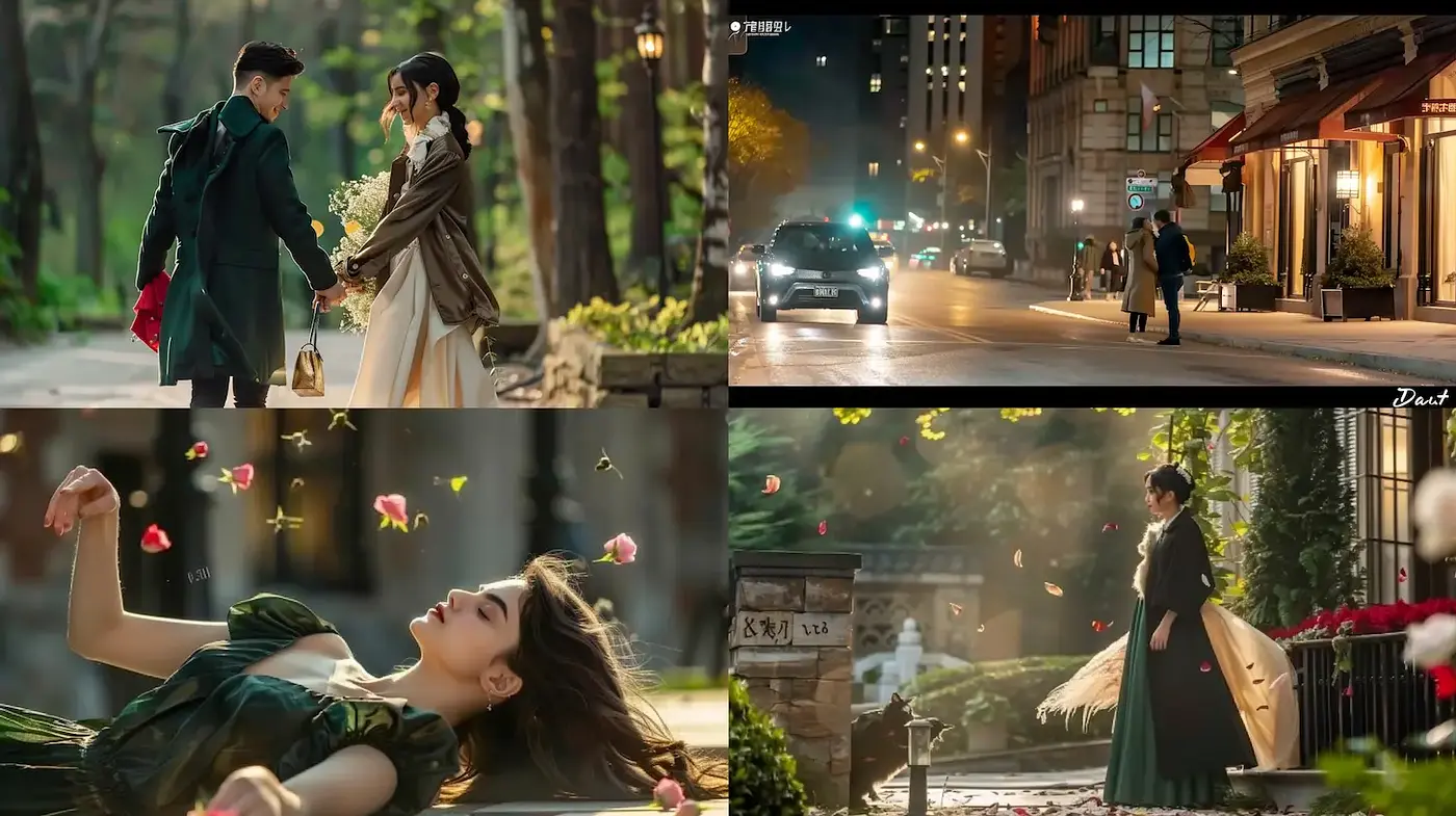 Stylized Harmony of Nature and Urban Life in Soft Lighting - Midjourney sref style