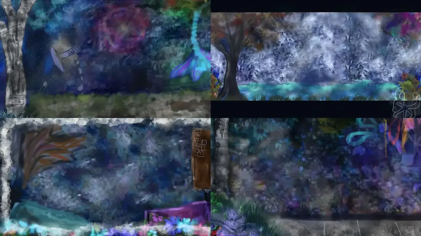 Surreal dreamscapes with vibrant, ethereal elements - Midjourney sref style