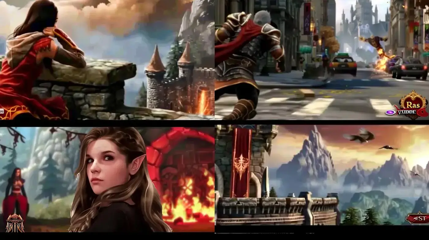Dynamic and Cinematic Fantasy Landscapes with Intricate Details - Midjourney sref style