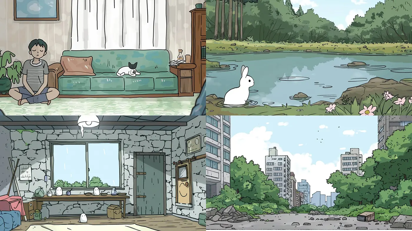 Serene Pastel Narratives: A Harmonious Blend of Gentle Hues and Soft Textures in Illustrative Storytelling - Midjourney sref style