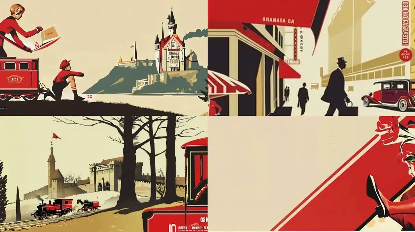Retro-Inspired Illustrations with a Cohesive Vintage Aesthetic - Midjourney sref style