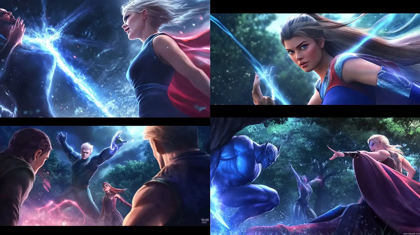 Dynamic Luminescent Illustrations Inspired by Modern Cinematic Techniques - Midjourney sref style