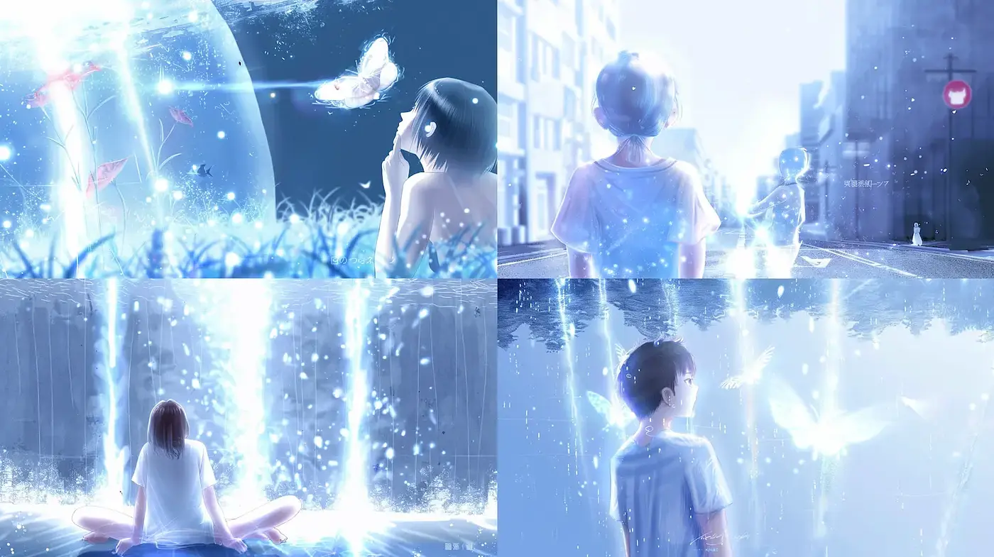 Dreamy Ethereal Illustrations with a Touch of Nostalgia - Midjourney sref style