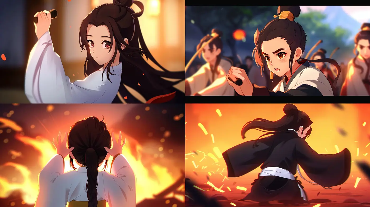 Ethereal Embers: A Harmonious Blend of Anime Inspiration and Warm Color Schemes - Midjourney sref style