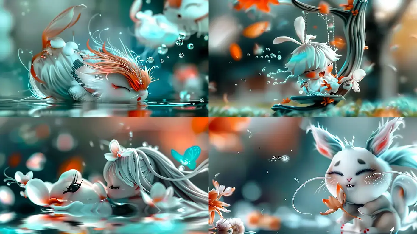 Whimsical and Dreamlike Illustrations Blending Fantasy with Soft Aesthetics - Midjourney sref style