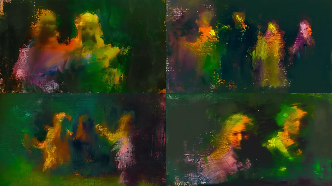 Abstract Hues of Emergence - Midjourney sref style