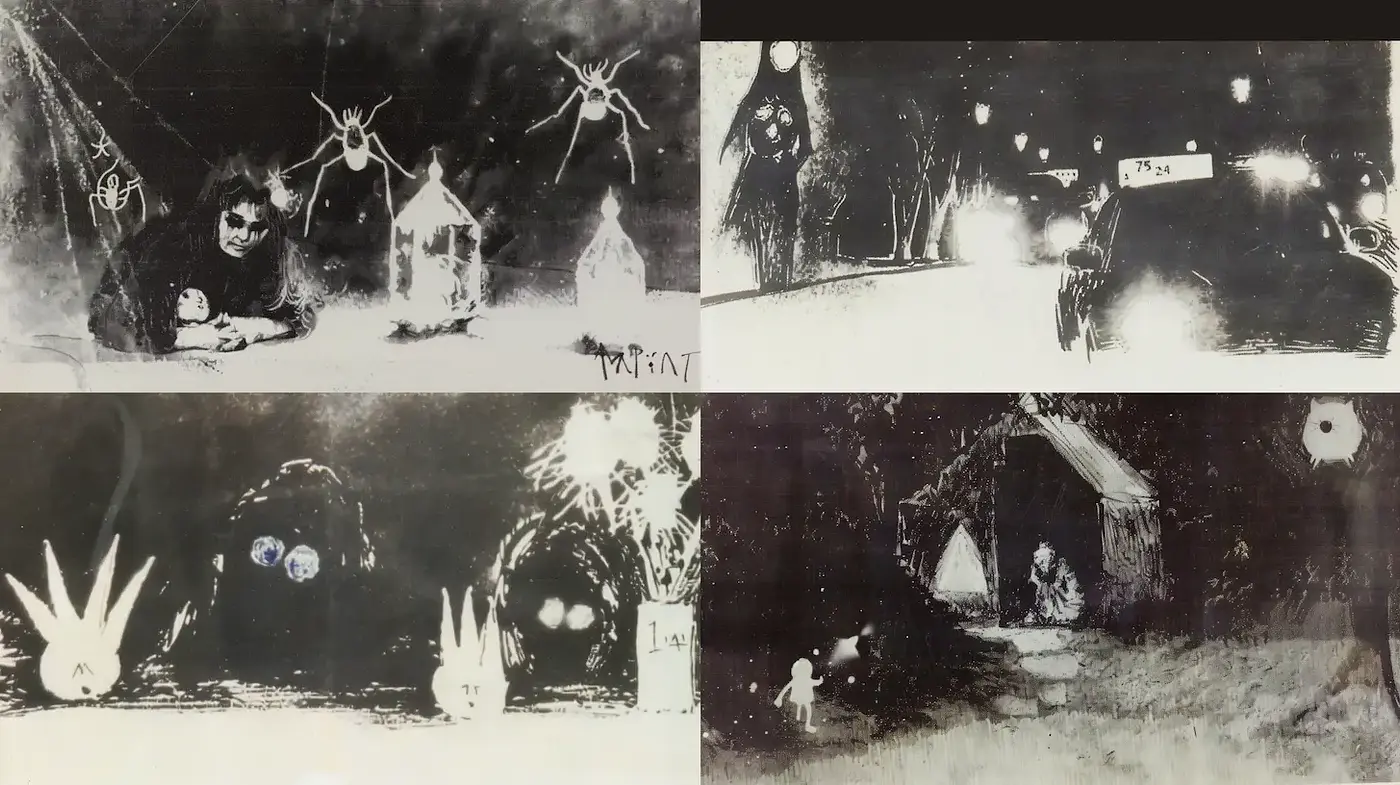 Surreal and Haunting Imagery with a Monochromatic Aesthetic - Midjourney sref style