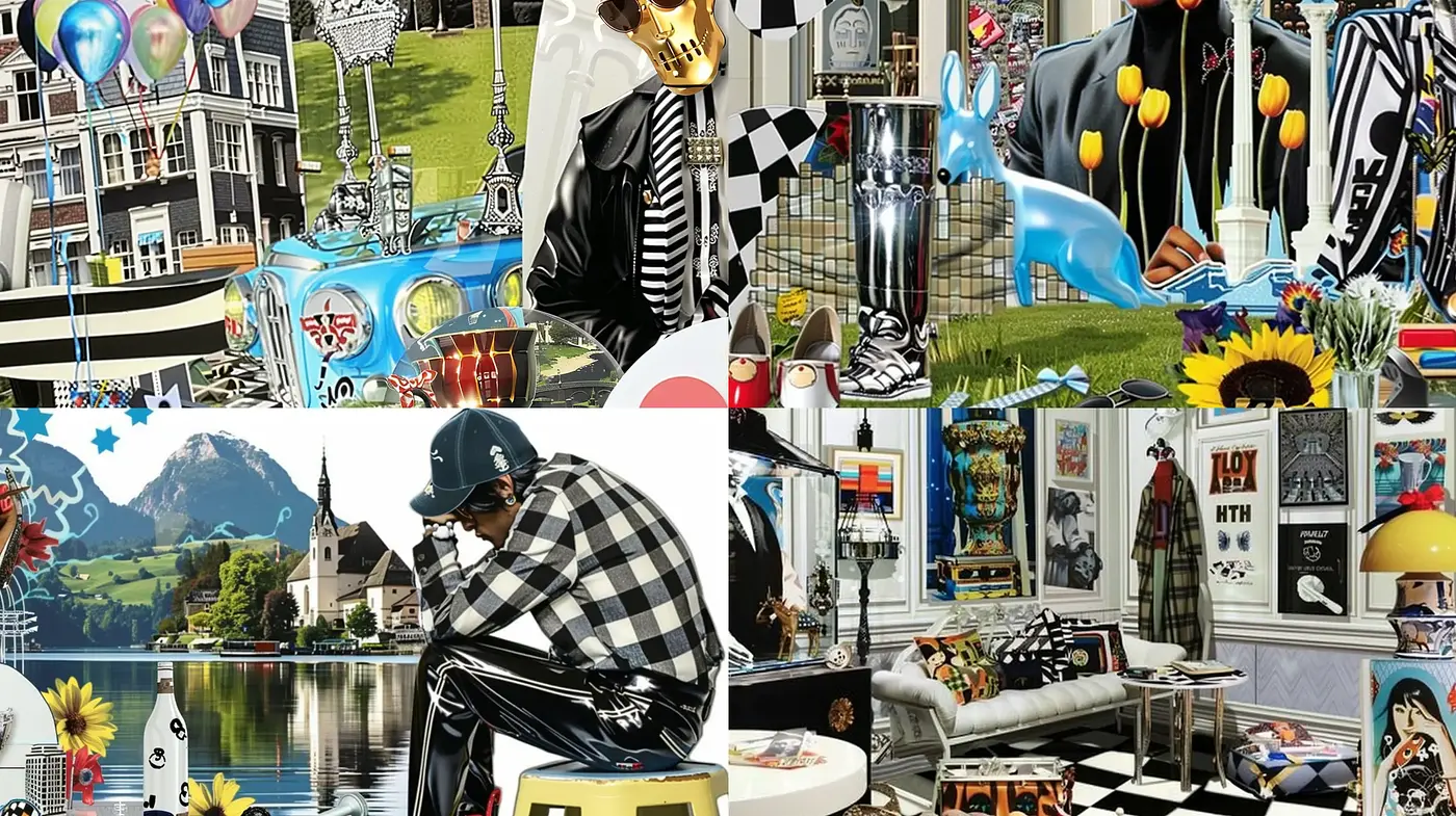 Eclectic Photorealistic Collage with Surrealist Overtones - Midjourney sref style