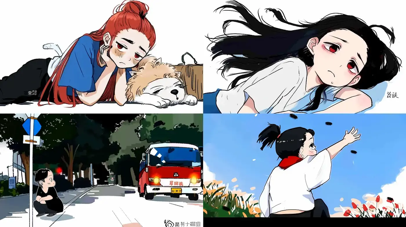Stylized Illustrations with a Contemporary Urban Feel - Midjourney sref style