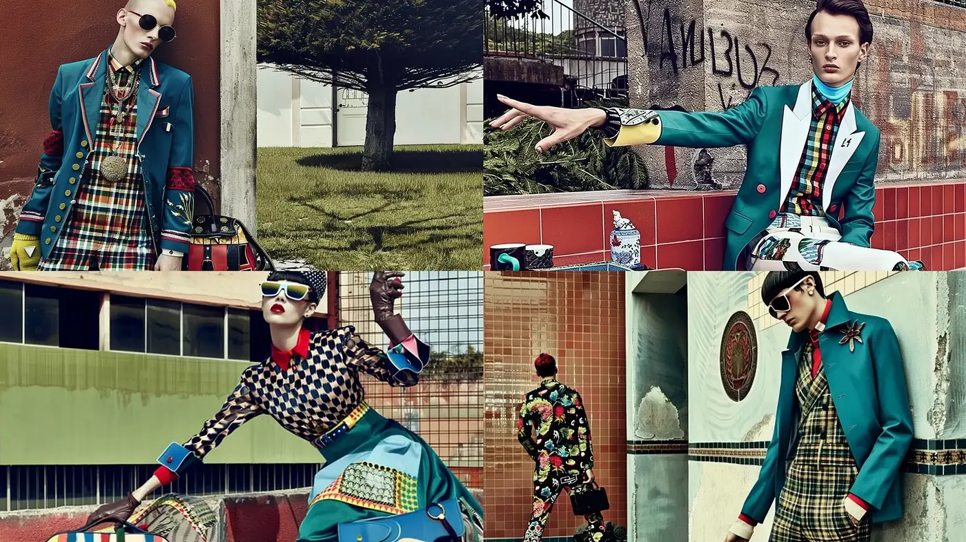 Eccentric Retro-Futuristic Fashion Fusion - Midjourney sref style