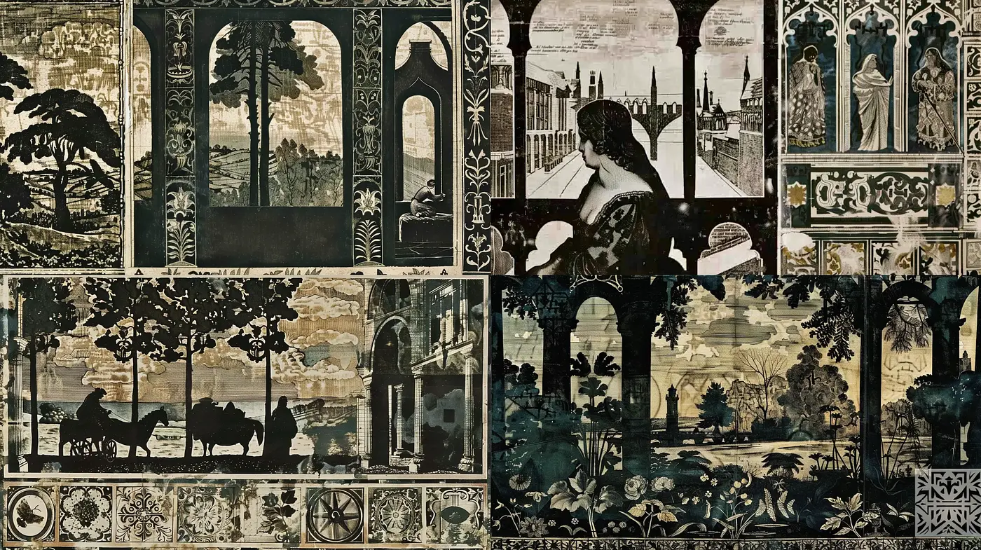 Ethereal Nocturne: A Tapestry of Twilight Dreamscapes and Gothic Elegance - Midjourney sref style