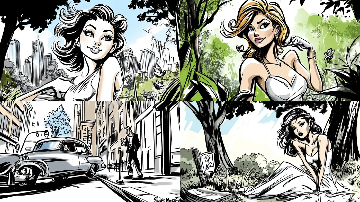 Vibrant Storybook Illustrations with a Nostalgic Comic Flair - Midjourney sref style