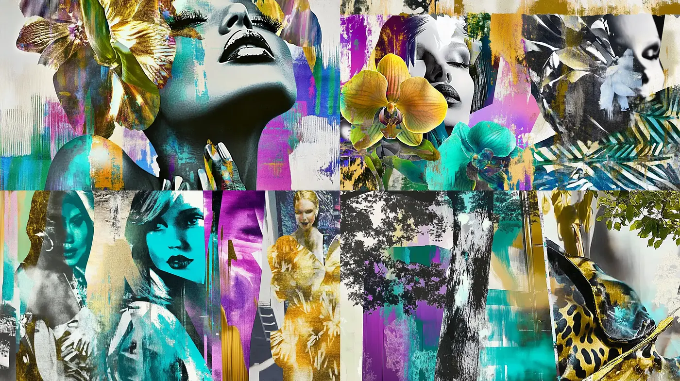Eclectic Fusion of Photorealism and Pop Art with a Tropical Flair - Midjourney sref style