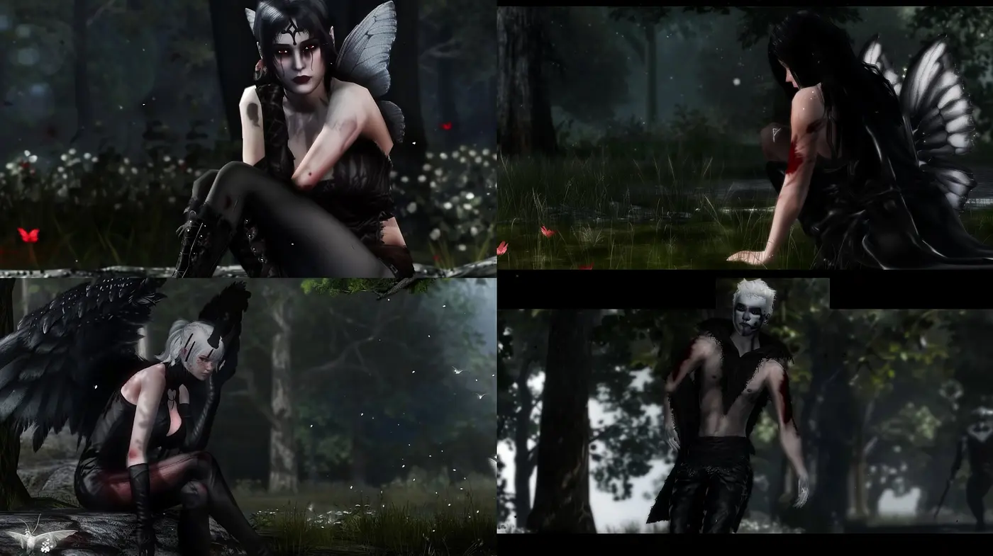Ethereal Nocturne: A Dark Fantasy Art Style with Gothic and Surreal Overtones - Midjourney sref style