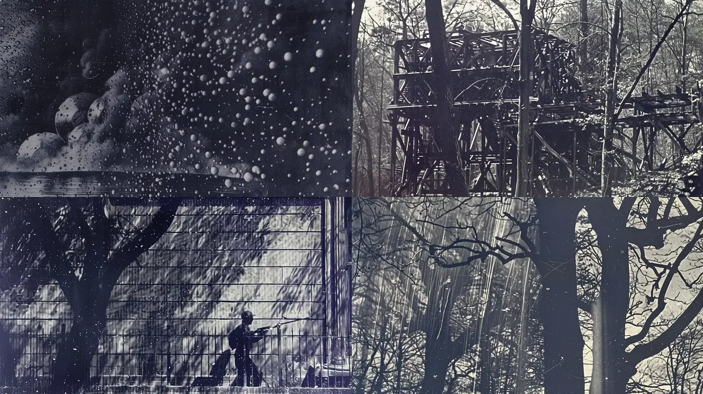 Monochrome Mystique: A Study in Shades of Gray and Textural Contrasts - Midjourney sref style