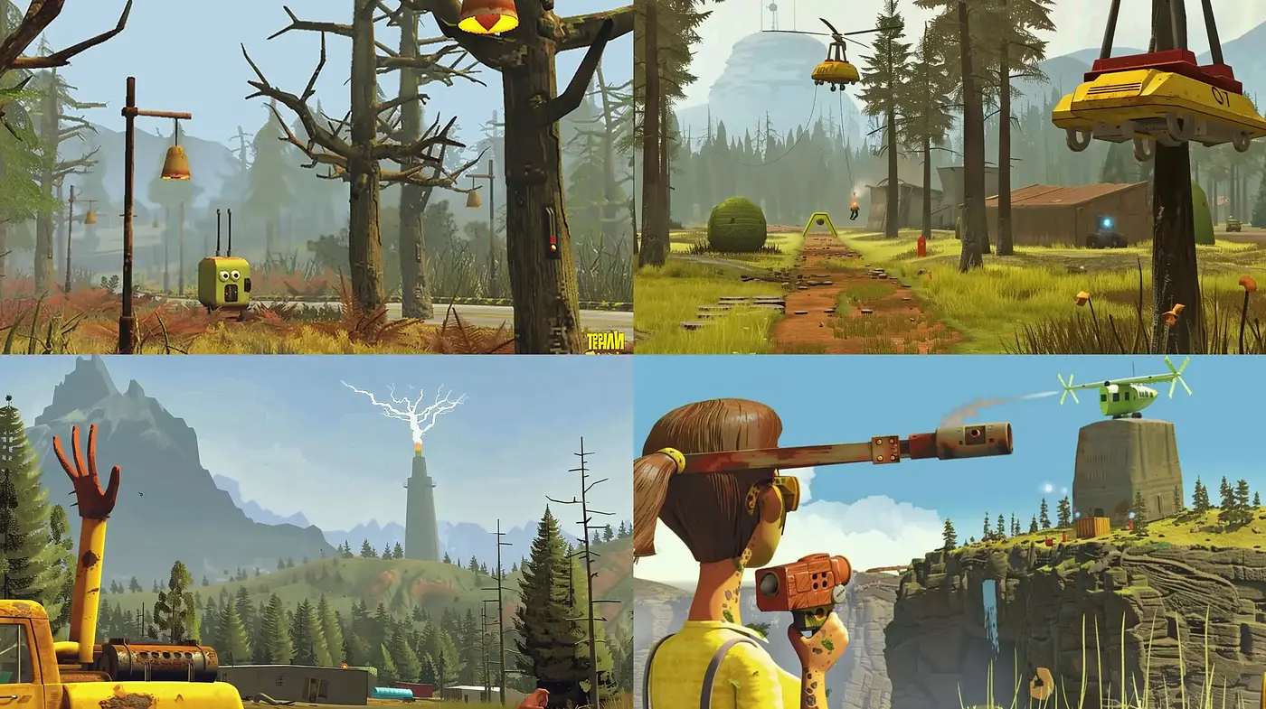 Whimsical Wilderness Adventure in Stylized Realism - Midjourney sref style