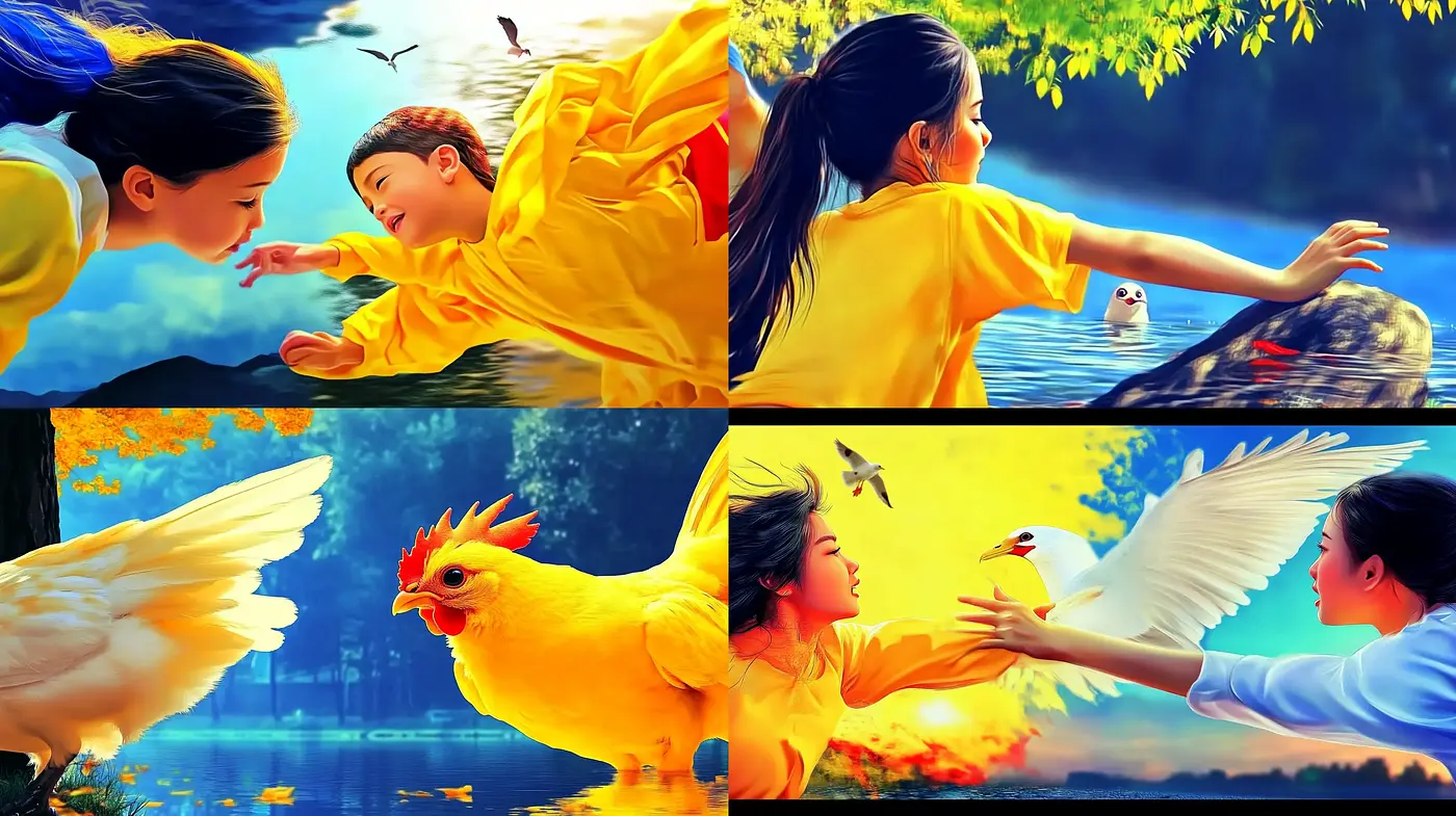 Luminous Reverie: A Vivid and Wistful Dance with Nature - Midjourney sref style