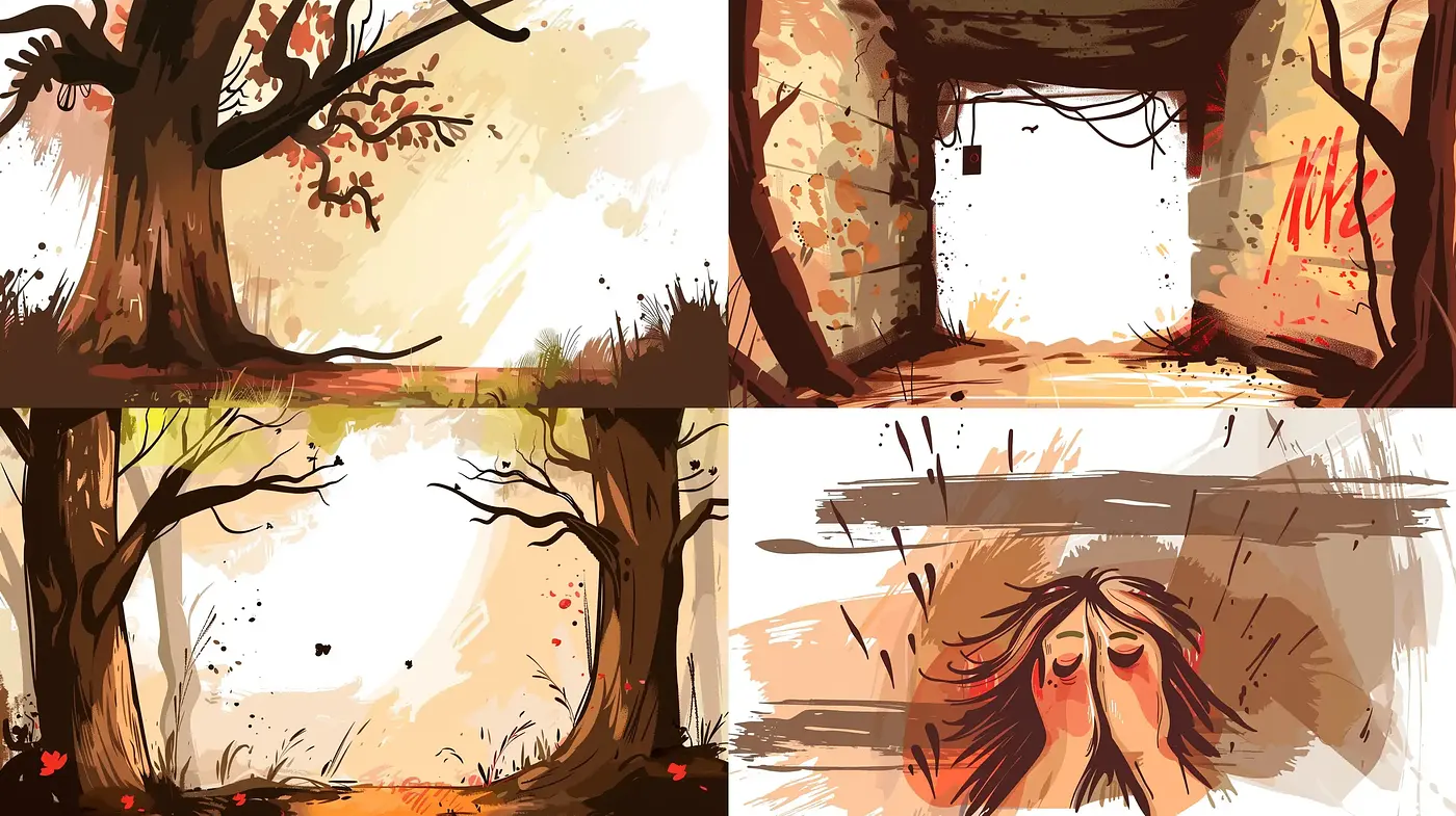 Autumn Whispers: A Warm Palette with Fluid Brushwork - Midjourney sref style