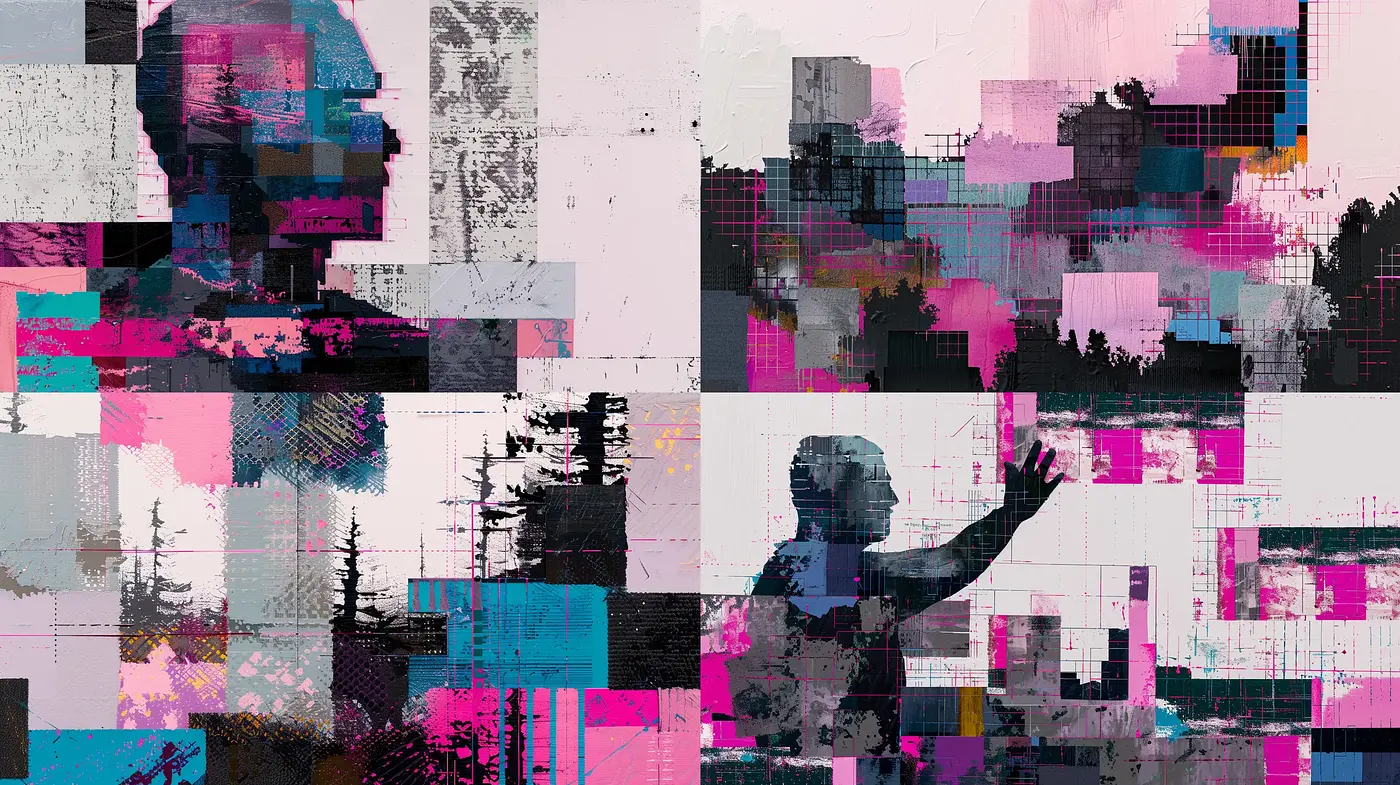 Fragmented Spectrum: A Study in Digital Abstraction and Glitch Aesthetics - Midjourney sref style