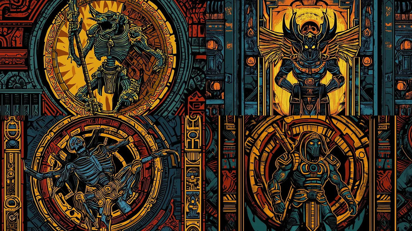 Futuristic Tribal Mechanica: An Intricate Synthesis of Technology and Ancestral Artistry - Midjourney sref style