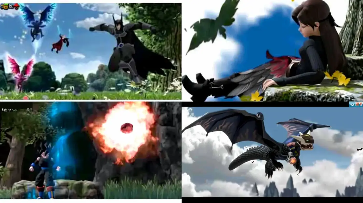 Dynamic and Colorful Fantasy Scene with Expressive Characters and Dramatic Elements - Midjourney sref style