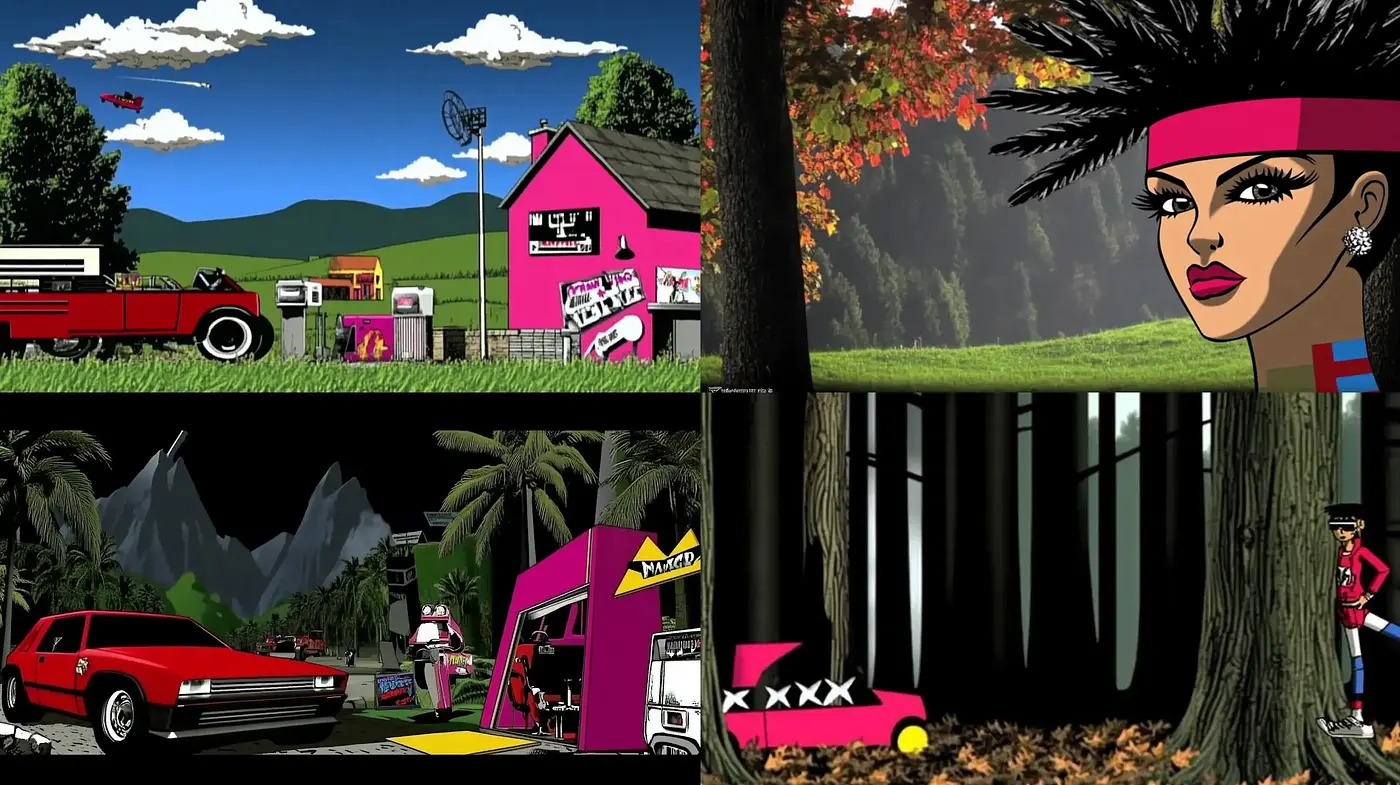 Contemporary Pop Art Fusion with Bold Cartoonish Flair - Midjourney sref style