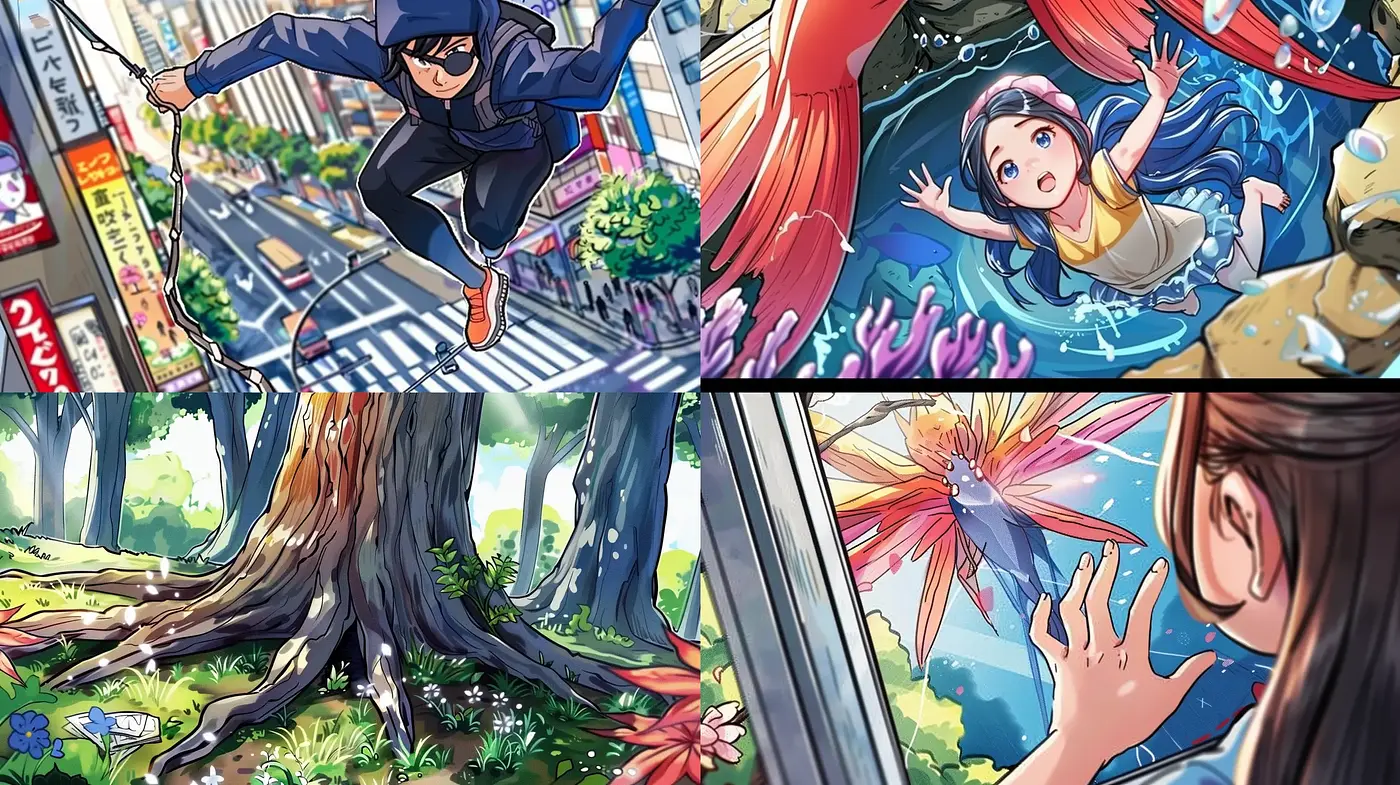Lively Expressive Anime-Inspired Vivacity - Midjourney sref style