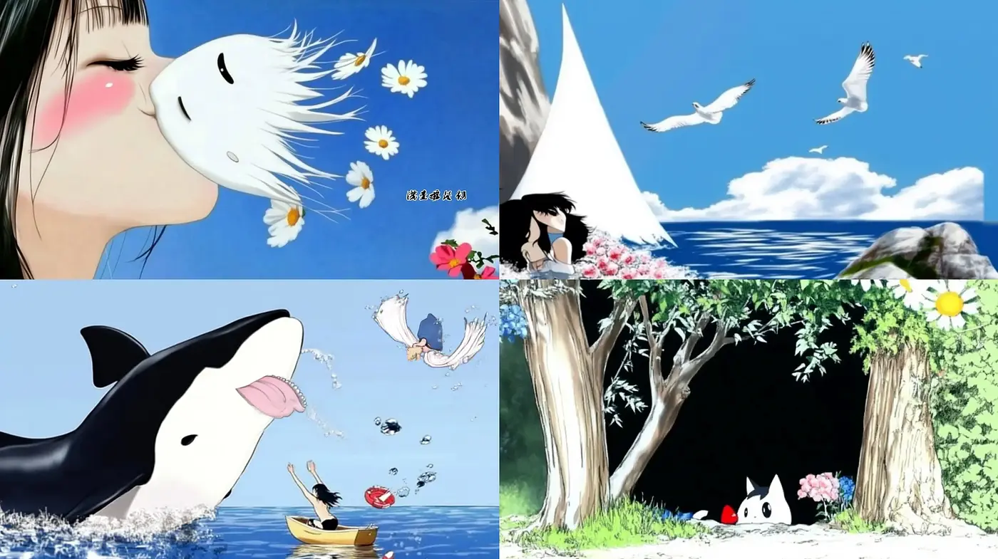 Serene Nature-Inspired Anime Vignettes - Midjourney sref style