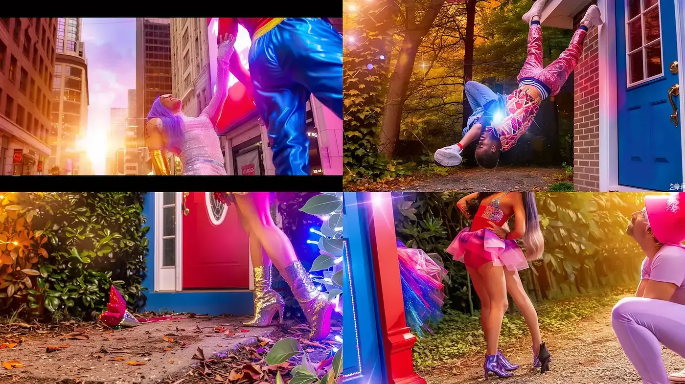 Vibrant and Dynamic Urban Aesthetic with Magical Realism Influence - Midjourney sref style