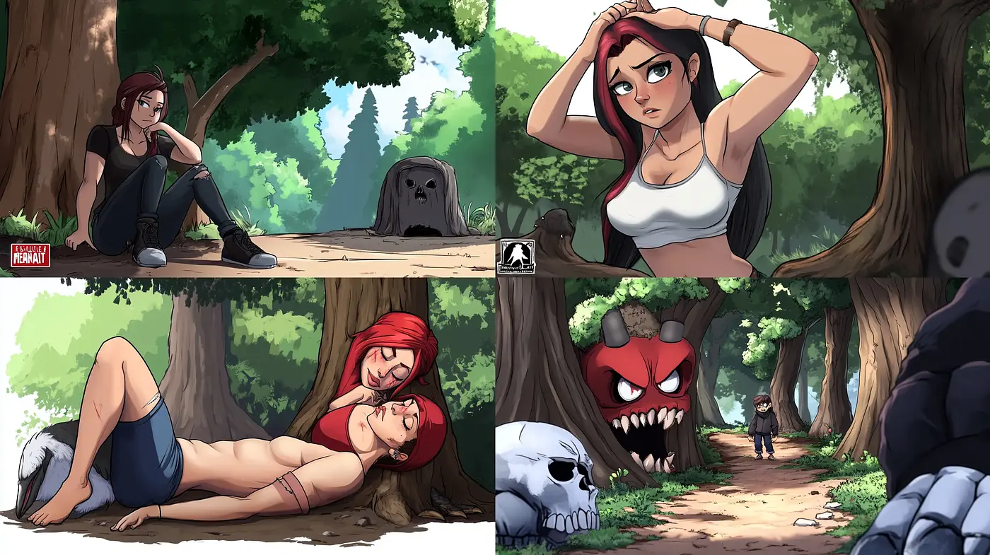 Vibrant Animation-style Renderings with a Touch of Fantasy and Suspense - Midjourney sref style